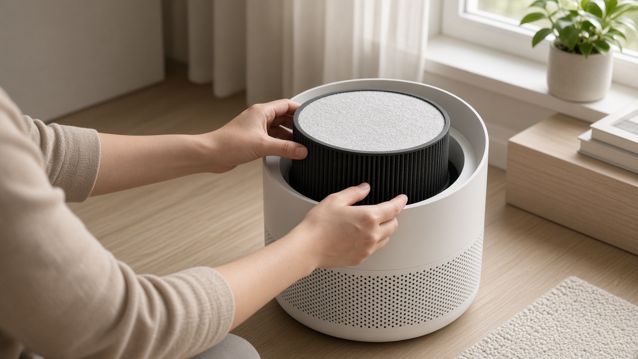 Filtre HEPA de purificateur d'air à remplacer